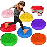 SmartYeen Stepping Stones for kids,8/12 PCS Durable Non-Slip Balance Stones Indoor Outdoor toys for toddlers develope Kids Balance and Coordination Skills