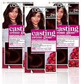 L'Oréal Casting Crème Gloss 246 Black Henna Red 3 Pack Semi-Permanent
