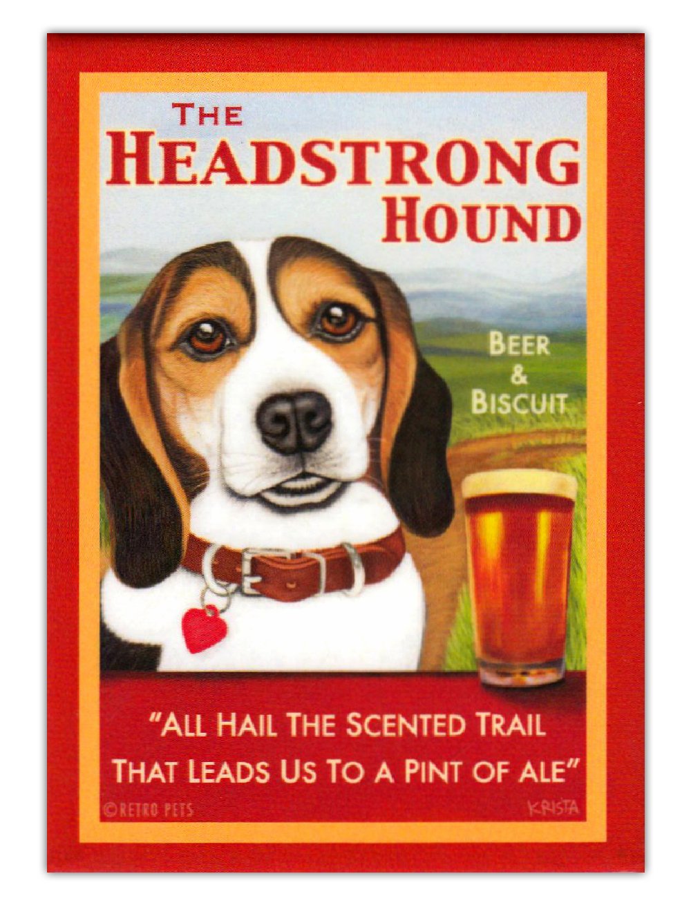 Diseño de perros Beagle - imanes de nevera cerveza y galletas ...