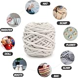 TSLBW Knitting Wool Yarn 4 x 100g Multicolor Soft Chunky Chenille view 7