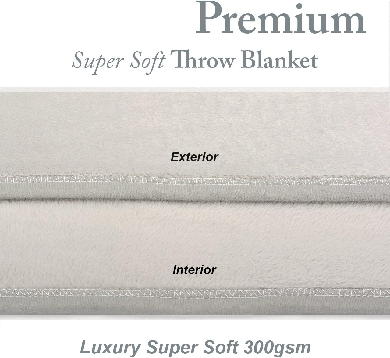 Snug Rug Premium Super Soft Fleece Throw Blanket Thick Warm Extra Large XL 150 x 200cm (Pebble Grey), 33.8 x 33.8 x 11.8 cm - Image 5
