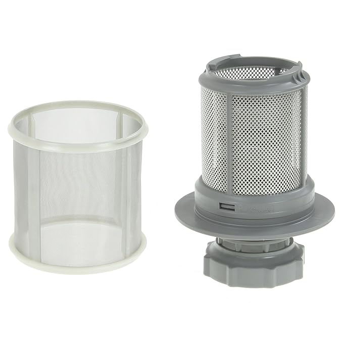 SPARES2GO 2 Piece Micro Mesh Drain Filter for Gaggenau Dishwasher