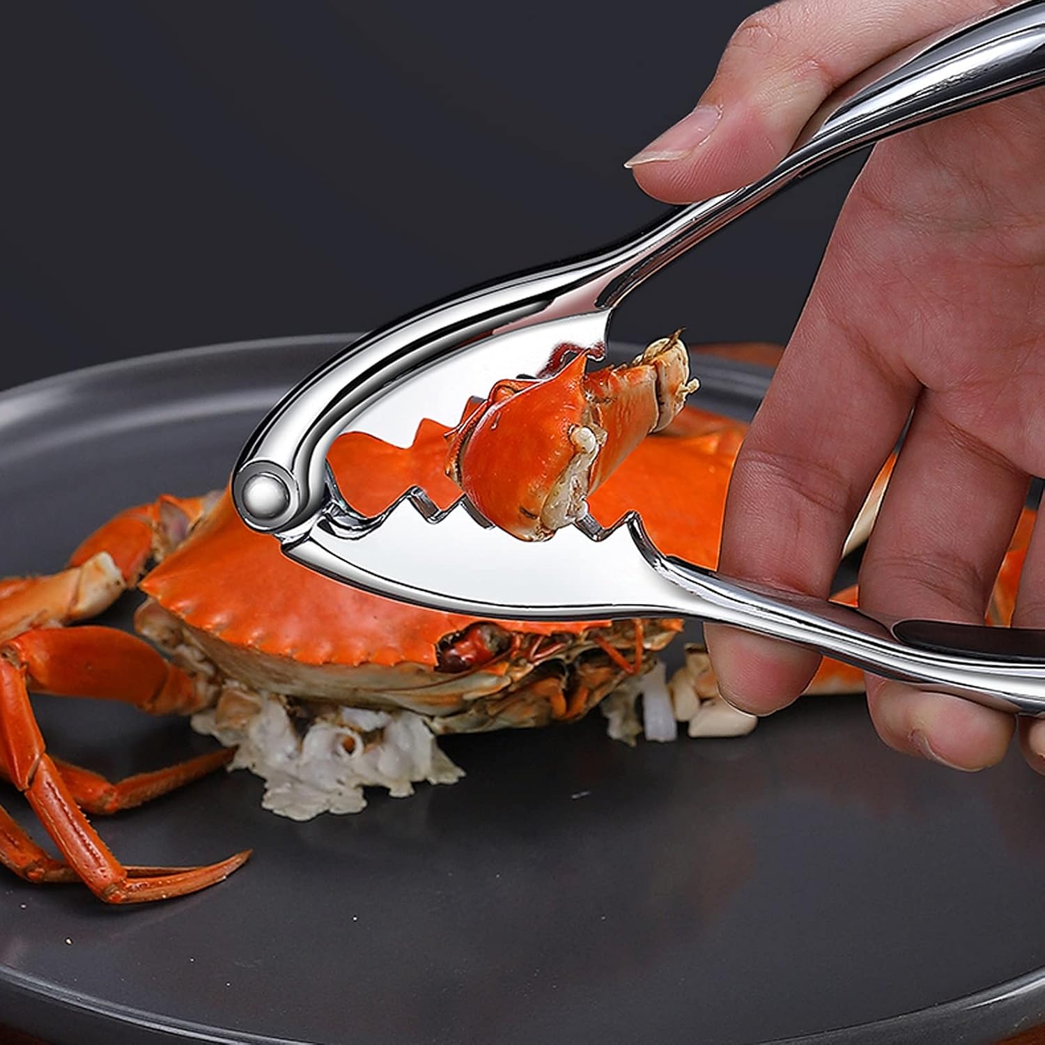Amazon シーフードクラッカーのツール籾殻ロブスターレッグシェラキッチンアクセサリーロブスター カニ ザリガニ エビ エビのキッチンアクセサリー Color Black うろこ取り オンライン通販