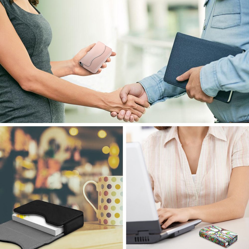 Business Card Holder Name Card Wallet Case Organizer with