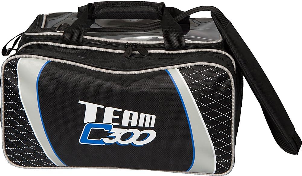 Columbia 300 Bowling Team Double Ball Bowling Tote Bag, Black/Silver Sports