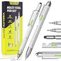 9 in 1 Multitool Pen Set, Gadgets for Men Gifts for Dad, Tools for Men Birthday Unique Gifts for Men, Him, Husband, Father, G