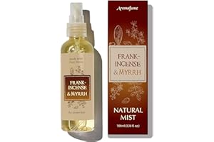 Frankincense & Myrrha Natural Resin Mist Spray by Aromafume | 100 ml / 3.3oz | Ideal for deep relaxation, spirituality & rituals | Made with Pure Resin from Somalia | Non-alcoholic, non-toxic & vegan