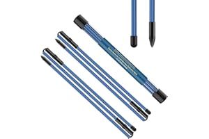 BAIRBRE Golf Alignment Sticks 2 Pack,Golf Alignment Rods Upgraded 48" Collapsible Golf Practice Sticks Golf Training Aid for Aiming,Putting,Golf Training Sticks with Clear Tube Case