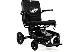 Travel Buggy Electric Wheelchair Grand Tourer (GT), Lightweight, Foldable, with Flip-up Loading Roller Wheels, 3-Distinct Dri