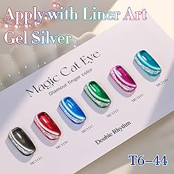Double Rhythm Cat Eye Gel Nail Polish Set of 6 Same