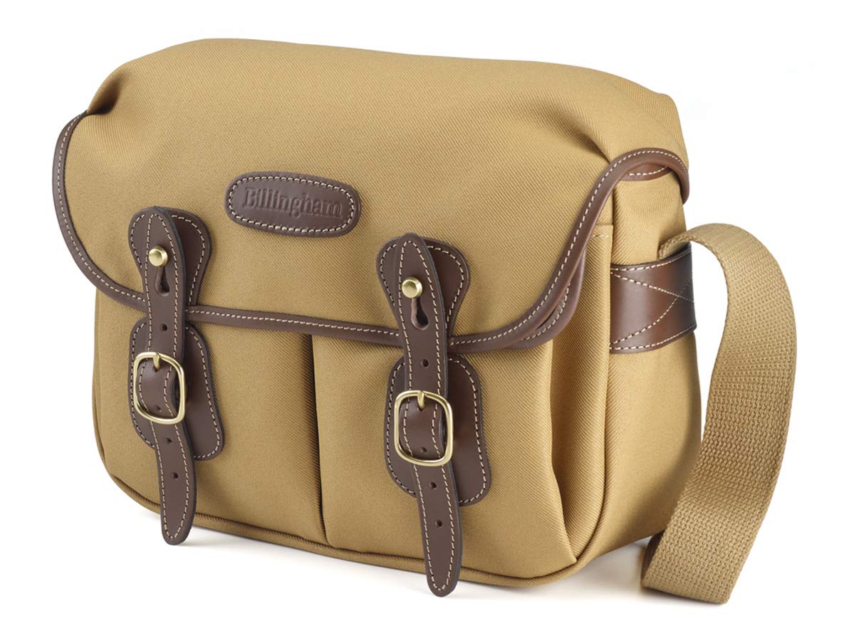 Billingham Hadley Small Canvas Camera Bag Khaki FibreNyte Chocolate Leather