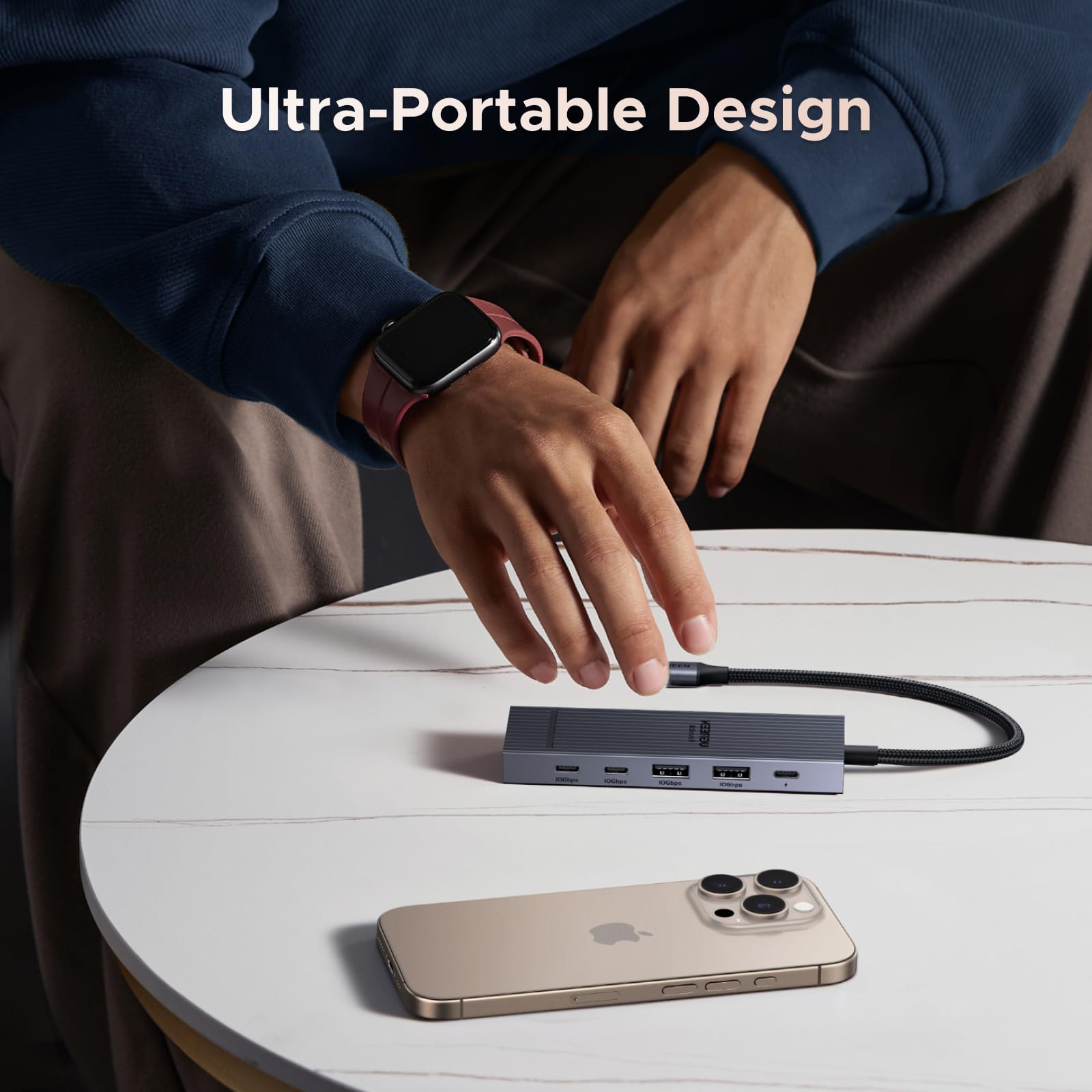 UGREEN Revodok Pro 106 10Gbps USB C Hub HDMI 4K@60Hz USB C Adapter mit USB 3.2 PD 100W Kompatibel mit iPhone 17/16 Serie, iPad Pro/Air, Mac mini M4/M4 Pro, Steam Deck usw. 7