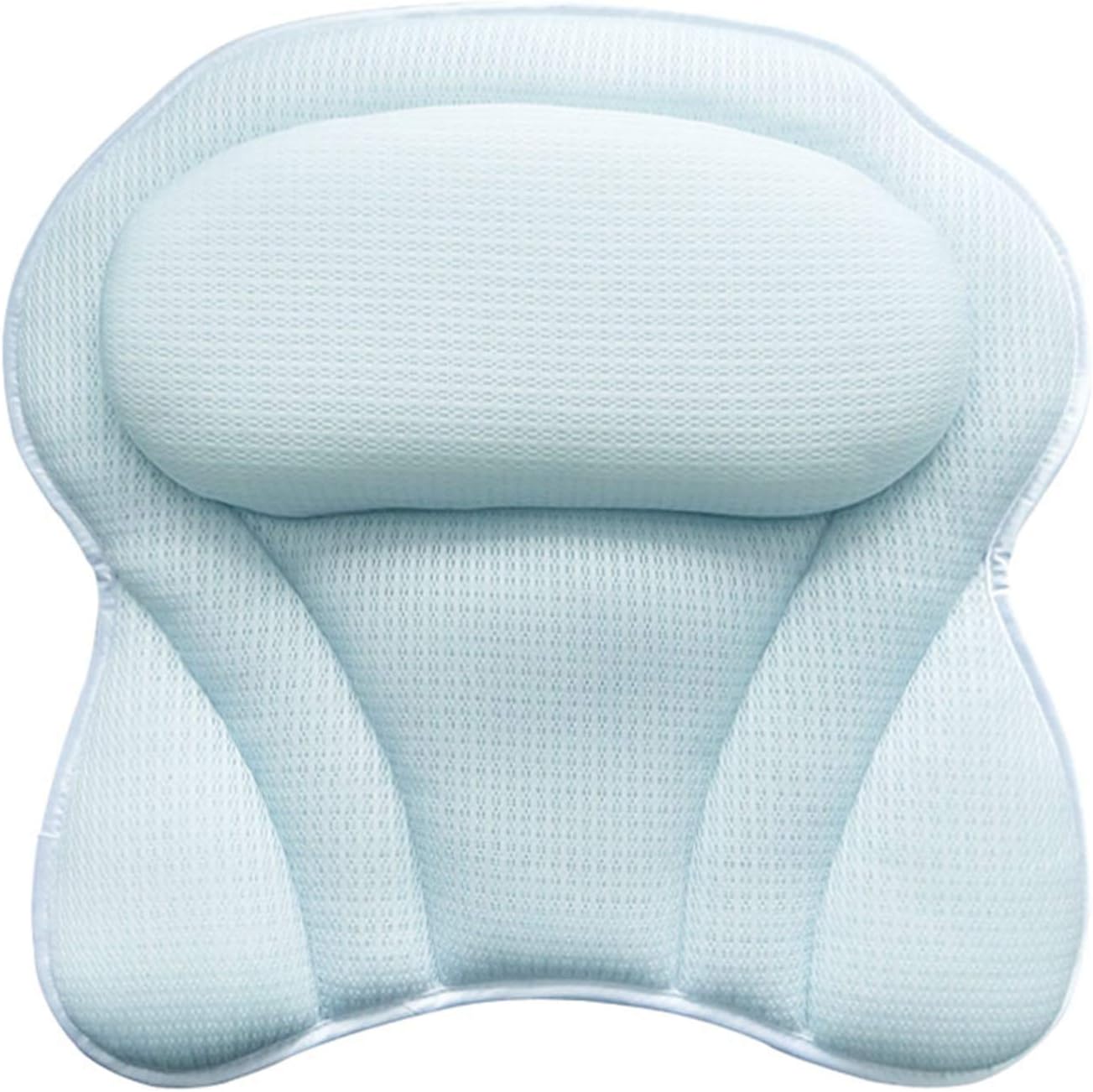 Almohada Para Bañera Antideslizante - Tejido 4D Transpirable, Con Ventosas Y Reposacabezas
