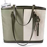 LOVEVOOK Laptop Tote Bag for Women, Lightweight Waterproof Work Tote with Cup Holder, Large Computer Handbag Purse Briefcase