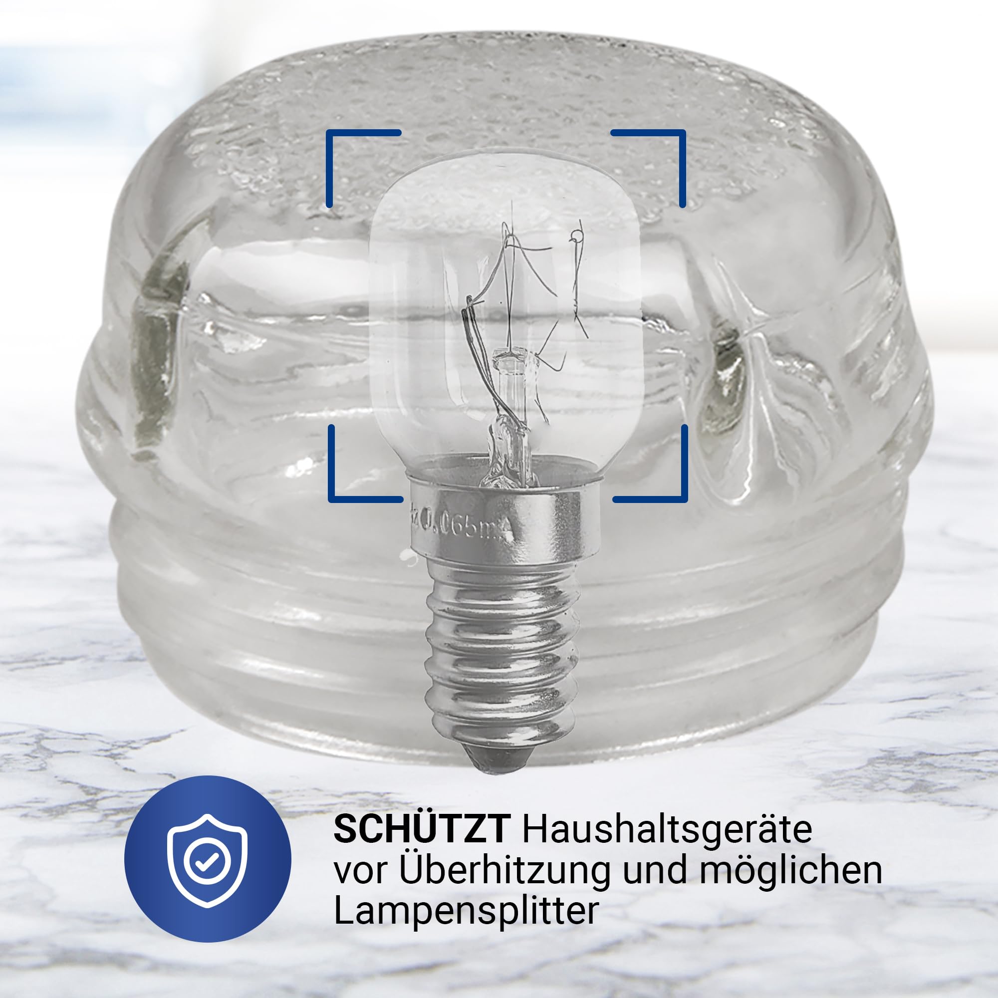VIOKS Lampenglas Lampenkalotte Ersatz für Bosch Siеmens 00647309 647309 6