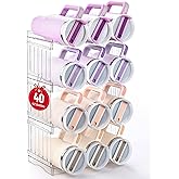 Gracenal Large Tumbler Organizer for Stanley Cup 40 oz, Patented Kitchen Pantry Organizers and Storage for Stanley Cup Accessories, Stackable Water Bottle Organizer Holder Gifts 4Pack Large-12-bottle