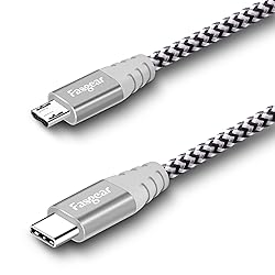 Fasgear USB C to Micro USB Cable 6ft Nylon Braided
