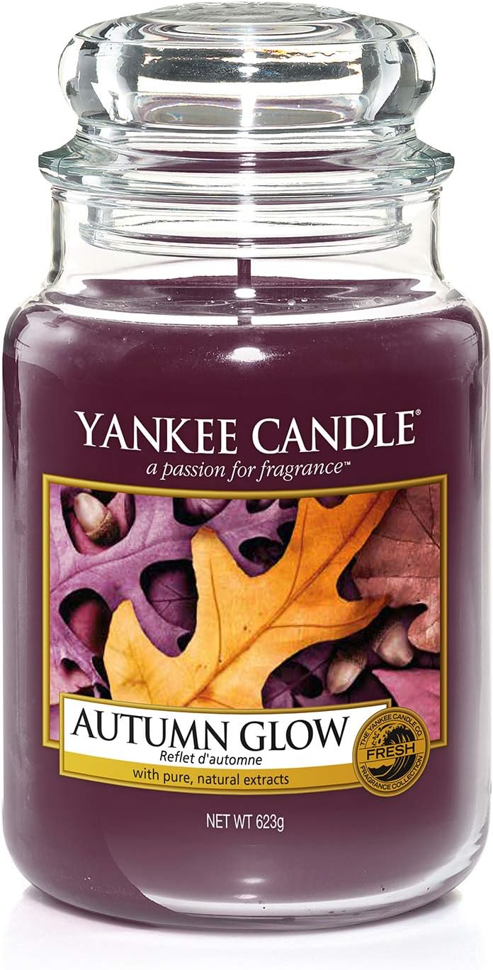 Yankee Candle Scented Candle Scented Candle Autumn Glow Large Jar Candle Burn Time Up to