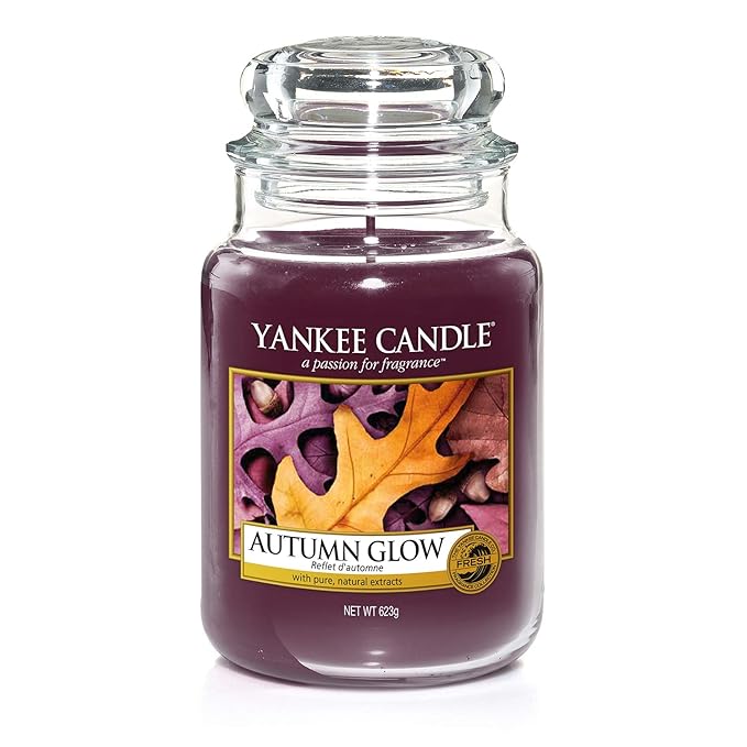 Yankee Candle Large Jar Scented Candle, Autumn Glow, Up to 150 Hour