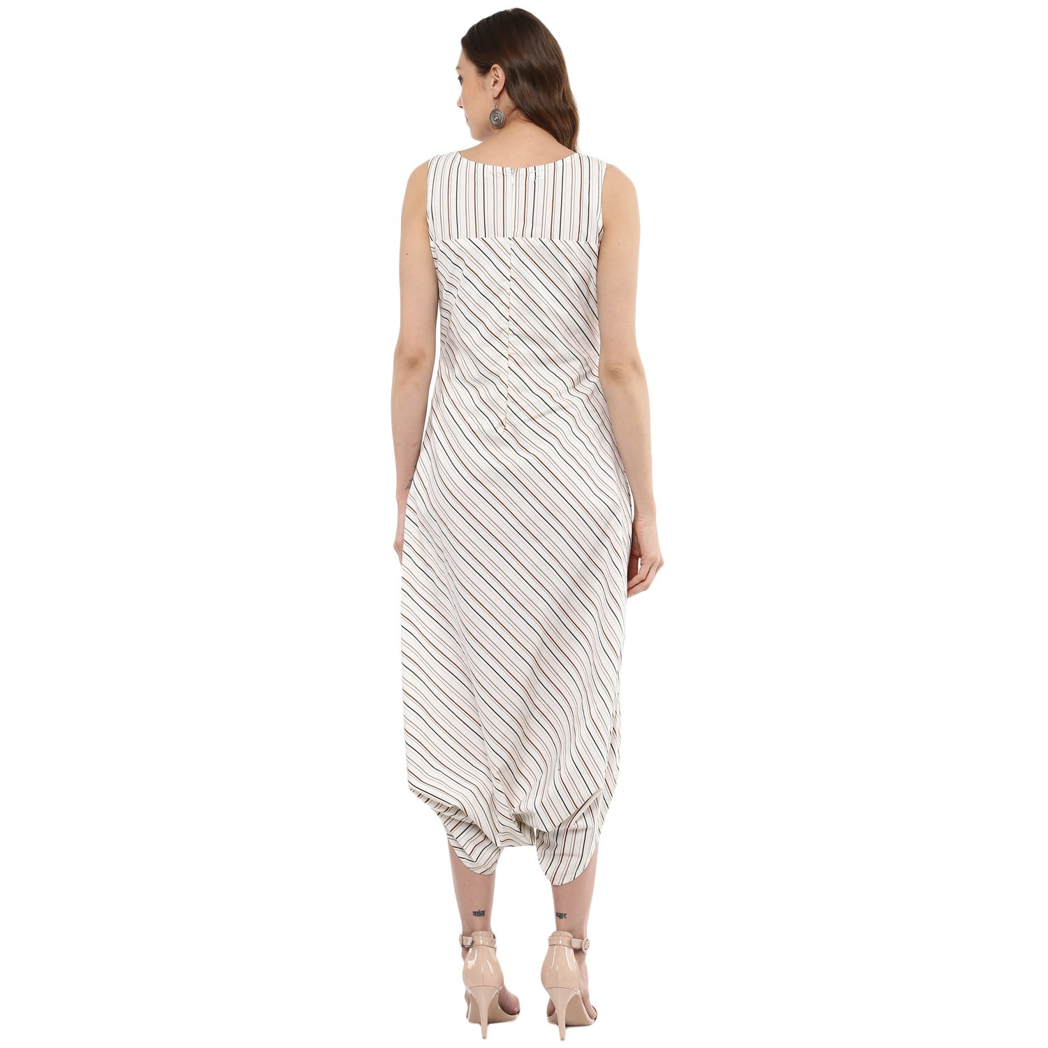 idalia striped dhoti jumpsuit