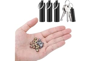 EXEXIUO 21 Pcs Mini Dice Set Tiny Metal DND Dice with EDC Keychain Case Portable Role Playing Dice Antique Iron Dice Set for Keychain