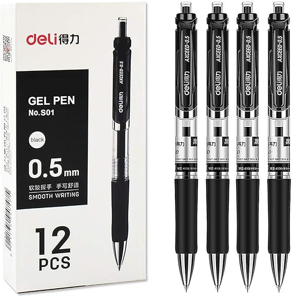 0.5 black gel pen