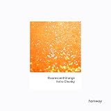 Hemway Fluorescent Orange Glitter Shaker 130g Extra Chunky Sequins view 2