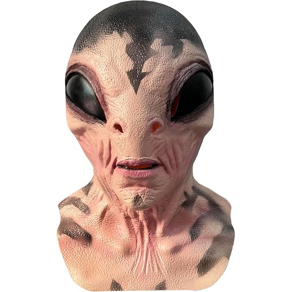 Máscara De Extraterrestre Realista De Halloween – Capucha Completa De Látex Cómoda Y Transpirable