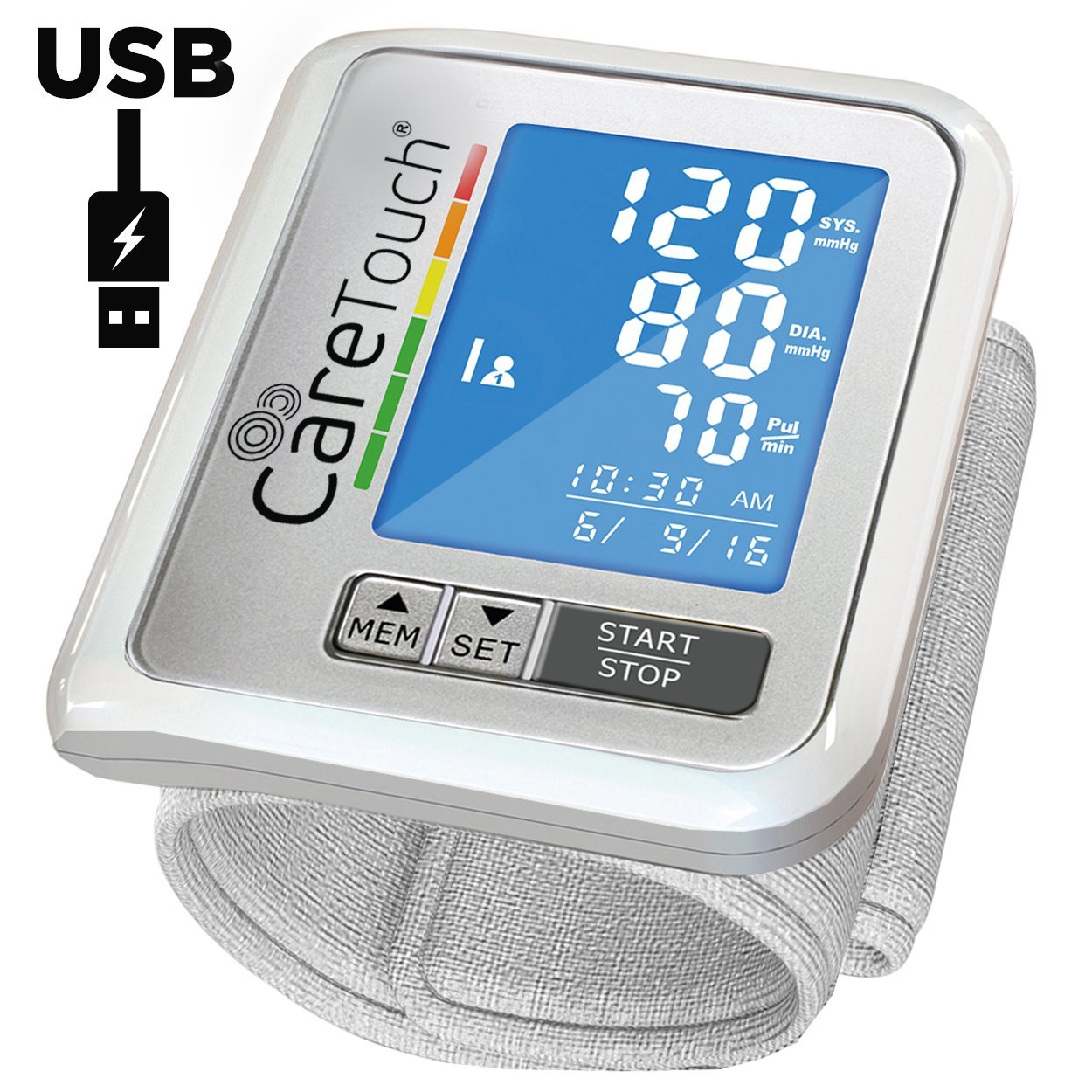 Blood Pressure Digital Upper Arm LCD Monitor Extra Large Cuff Tester