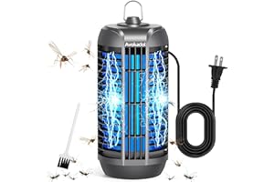 Avokadol Bug Zapper Outdoor Indoor, 18W Bulb Mosquito Zapper with 6.5 FT Power Cord, 4200V High Powered Fly Trap Indoor for Home, Mosquito Trap Cover 2100 SQ.FT. -Ideal for Backyard, Garden, Patio.