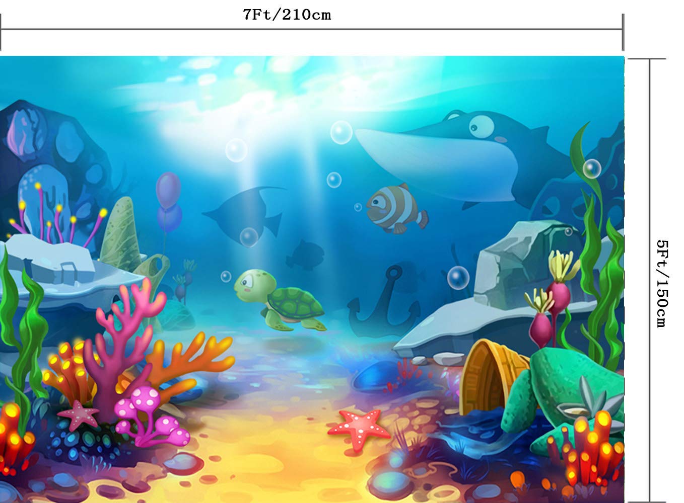 Kszut 7x5ft Under The Sea Backdrop Seabed Little Amazon In Electronics