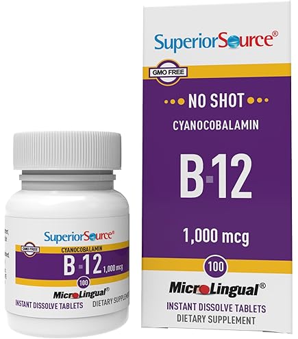 Amazon.com: Superior Source No Shot Vitamin B-12 Cyanocobalamin 5000 mcg - Vitamin B-12 to Support Energy Production, Brain Health & Overall Wellness - Sublingual Tablets - 100 Dissolvable Tablets : Health & Household Amazon.com: Superior Source No Shot Vitamin B-12 Cyanocobalamin 5000 mcg - Vitamin B-12 to Support Energy Production, Brain Health & Overall Wellness - Sublingual Tablets - 100 Dissolvable Tablets : Health & Household