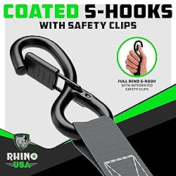 Rhino USA Ratchet Straps Tie Downs (4-Pack) - 1
