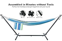 gafete Double Hammock with Stand for