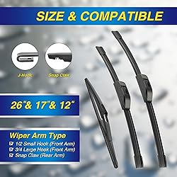 5 PLUS® Silicone Windshield Wipers Replacement for