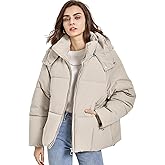 Gihuo Womens Puffer Jacket Winter Warm Coats Hooded Quilted Jackets with Removable Hood