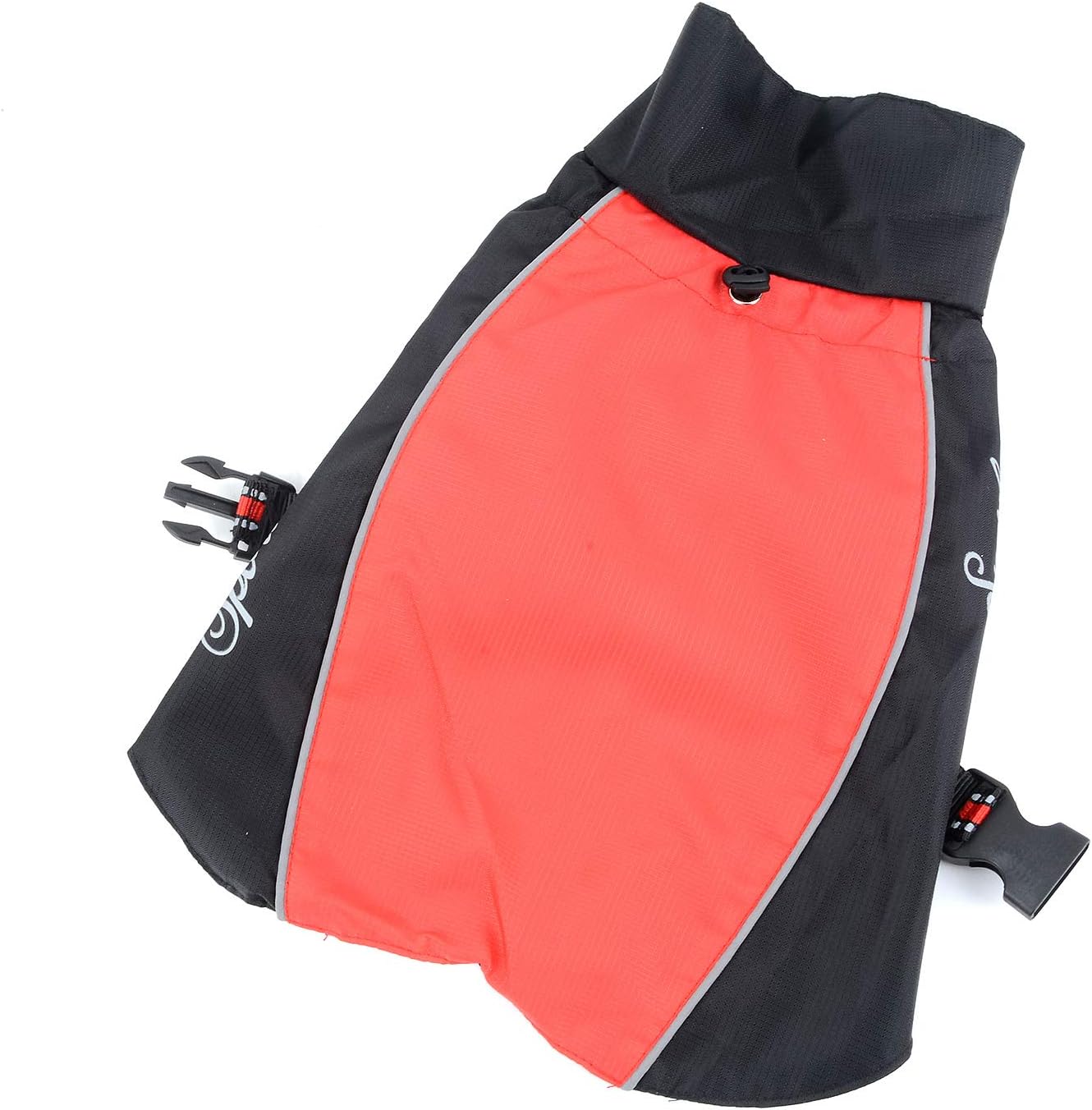 Ranphy Waterproof Dog Raincoat for Medium Large dogs Reflective Adjustable Breathable Jackets Mesh Poncho Clothes Outdoor Sports Pet Vest Coat Labrador Rainwear with High Neckline Collar Red 3XL - Image 3