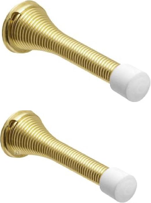 Brass Spring Door Stops Pack Size 2 Amazon.co.uk DIY & Tools
