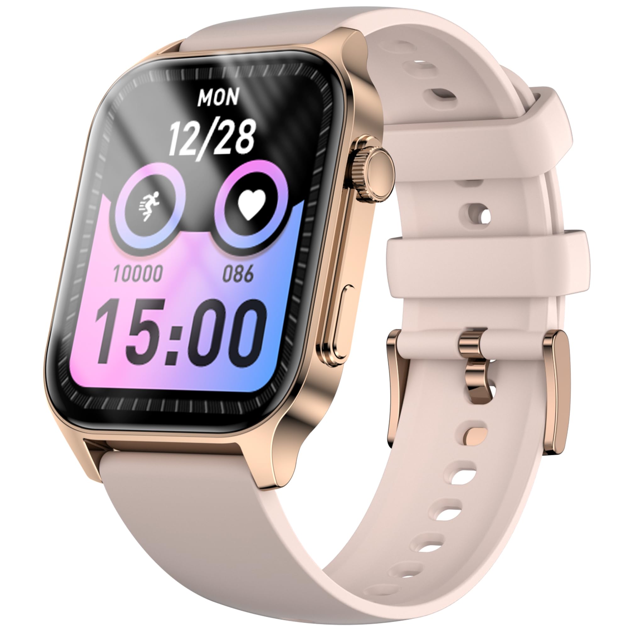 Smart Watch (2025 Industry's Latest Masterpiece) iPhone Compatible, Android Compatible, Latest Bluetooth 5.4 Calling Function, Music Playback, 1.96 Inch Large Screen, Activity Monitor, Wristwatch