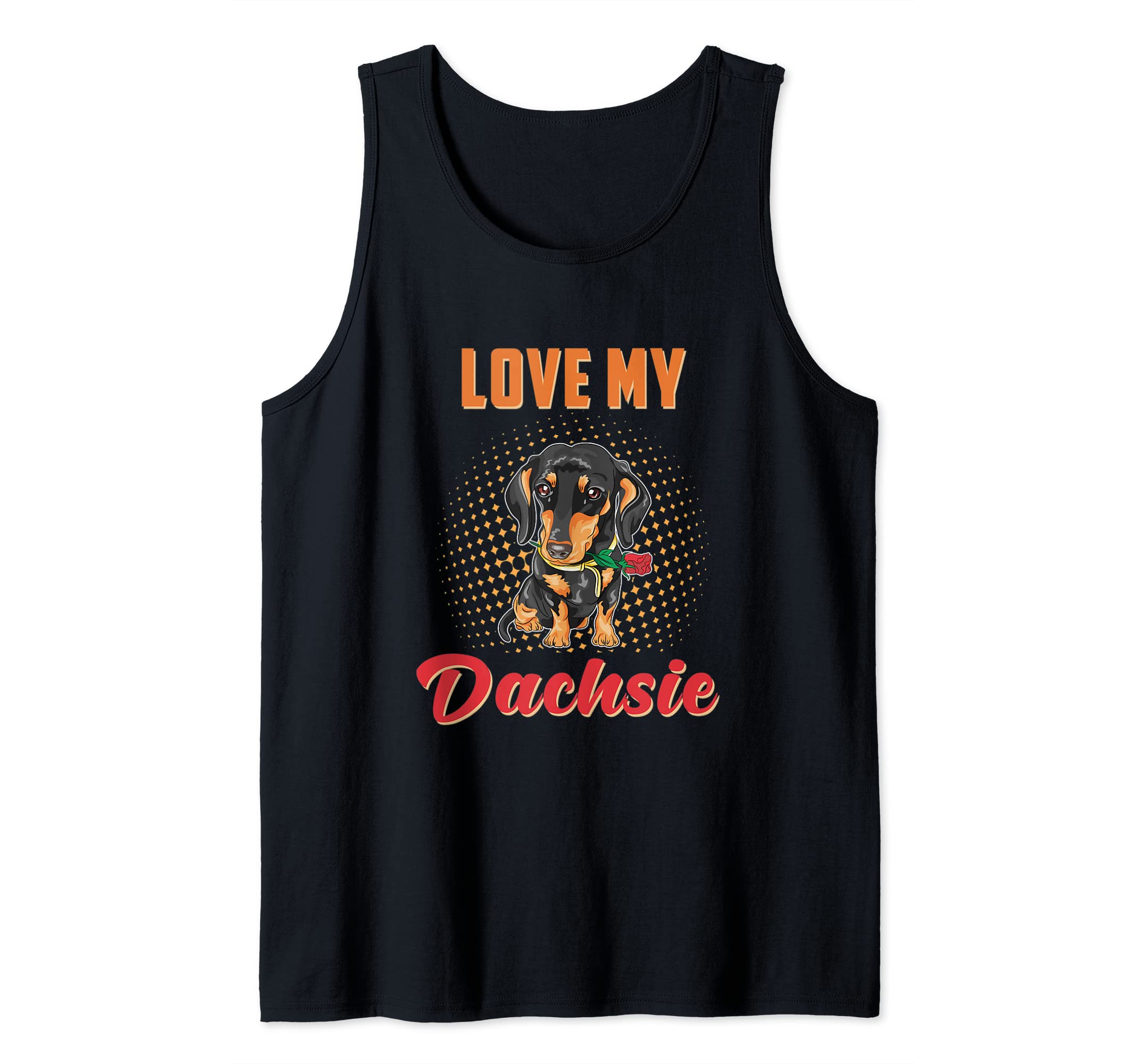 Love My Dachsie Pet Animal Puppy Paws Dog Breed Pup Dogs Paw Tank Top