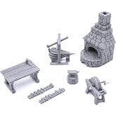 Smithy Tools - DND Terrain Compatible with Dungeons and Dragons, 28mm Miniature Wargaming, Tabletop RPGs, Wargame Scenery