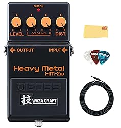 Boss HM-2W Heavy Metal Distortion Pedal Bundle with