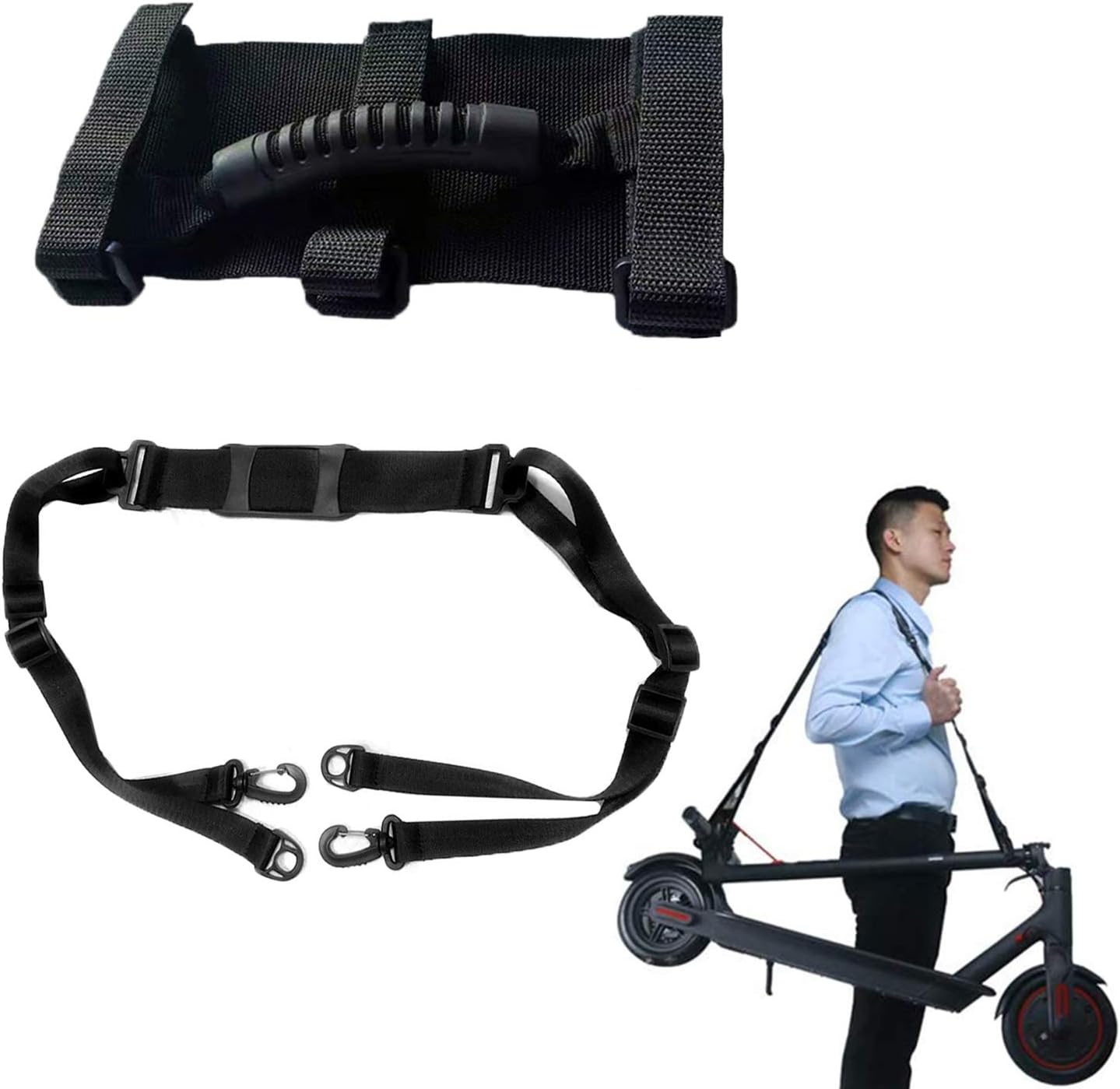 ALLOMN Kick Scooter Shoulder Strap, (Carrying Handle+Strap Shoulder) 2