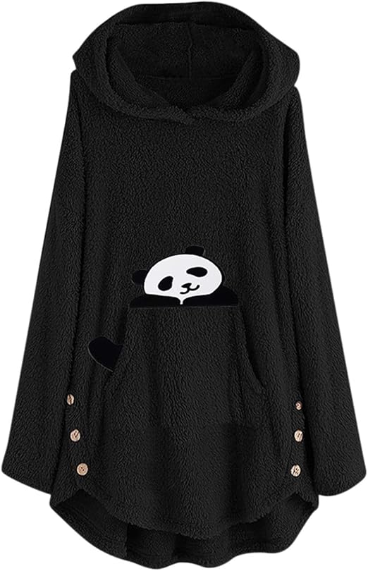 plus size panda hoodie