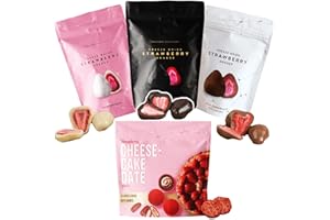 CERES GOURMET Chocolate Covered Strawberry Variety Pack 4 Pcs, Exquisite Chocolate-Covered Fruit Gift Box - Perfect Blend of Sweetness and Indulgence for Chocolate and Date Ball Lovers