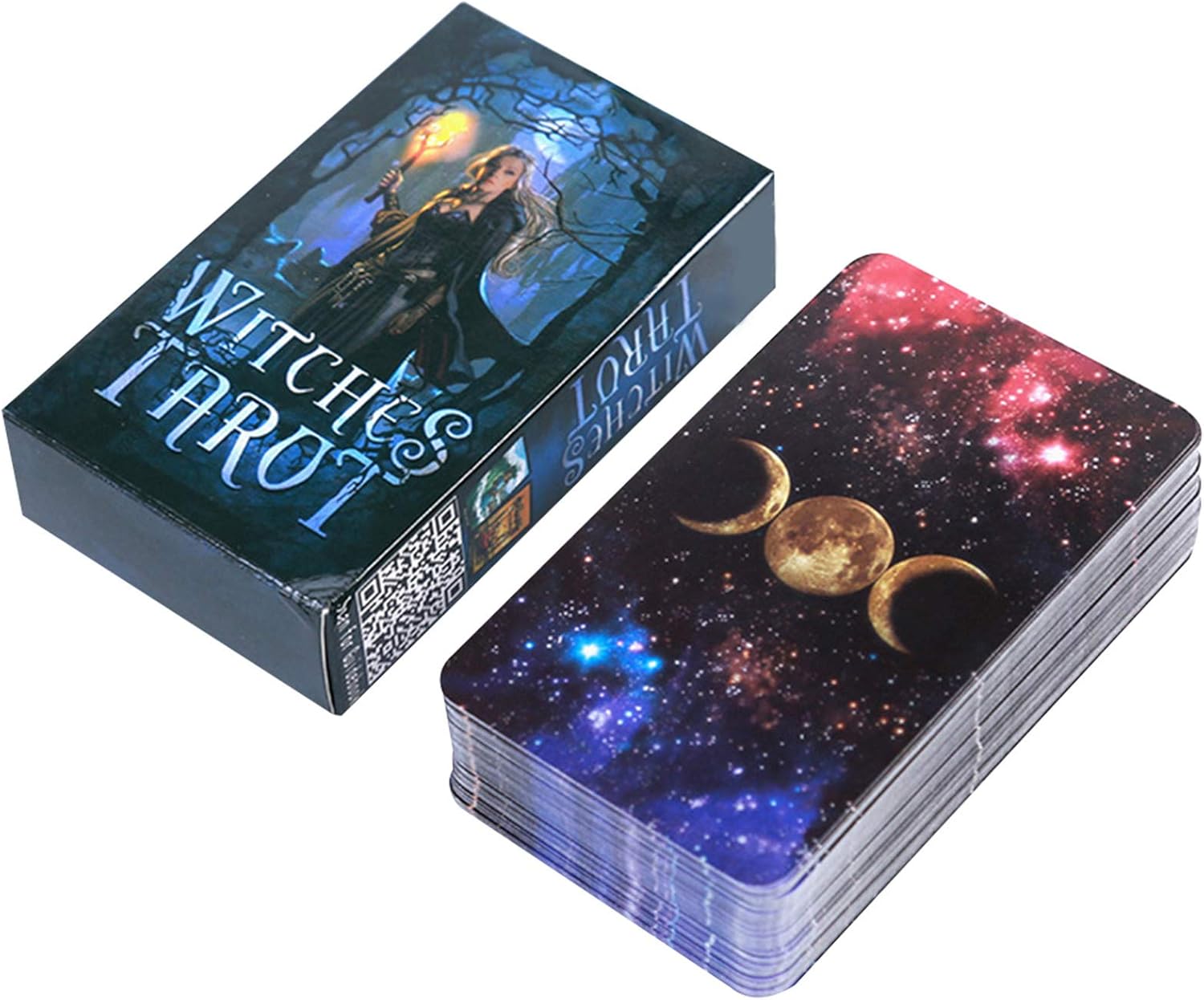 ANUFER 78Pcs/Set Tarot Cards Deck Board Future Telling Divination Game English Edition Witches SN07408, 6 cm x 10.3 cm x 10.3 cm