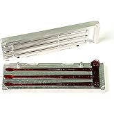 Soft Plastiс Mold Lure Making Injection Fishing Molds Three Cavity Roboworm Worm Straight Tail 6'' (Aluminium)