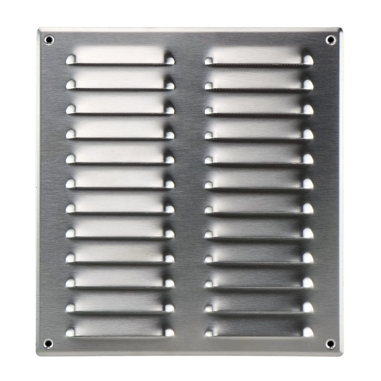 Steinberg14 Stainless steel 260x280mm Metal Air Vent Cover with Insect Mesh - 10x11 inch Ventilation Grille - Rectangular Air Vents for Outdoor and Indoor - Air Vent Register for Walls and Ceilings