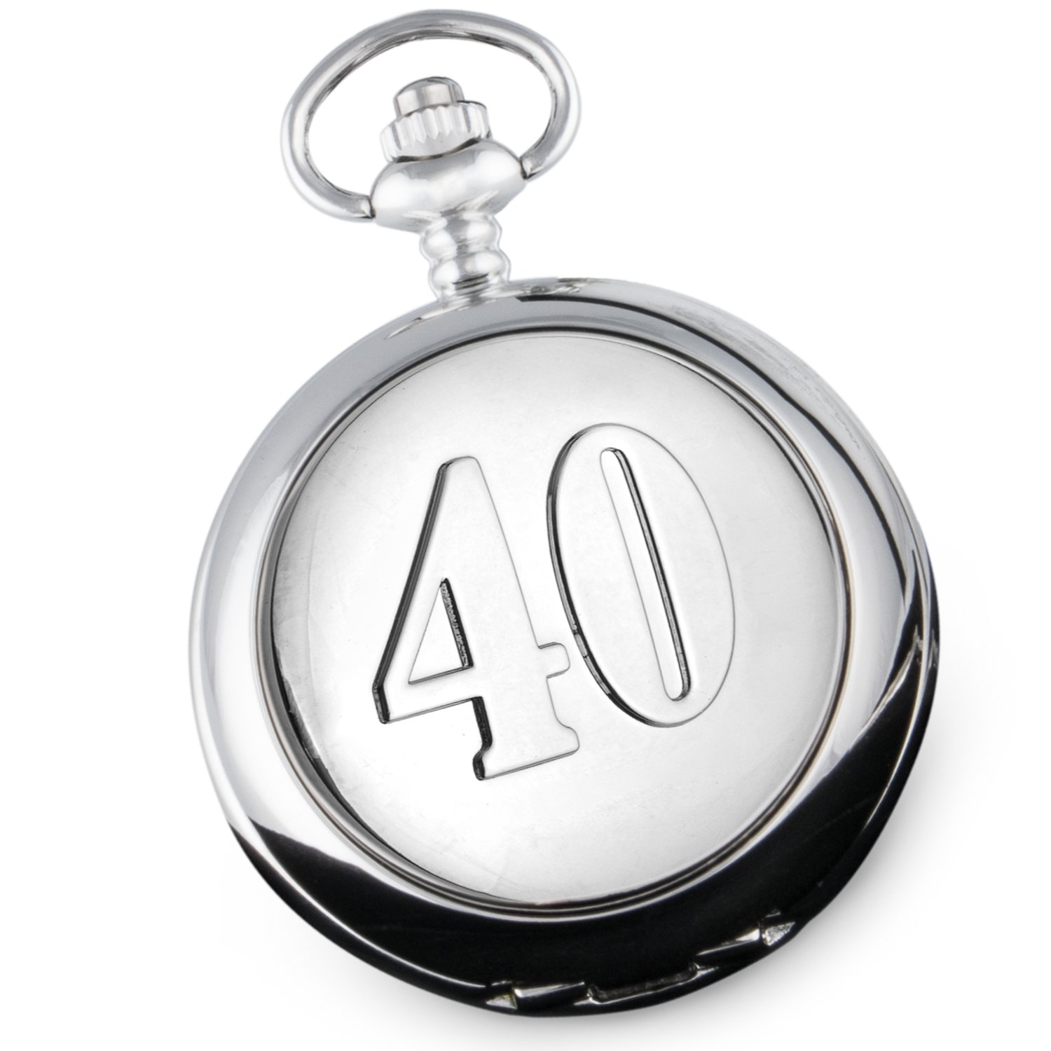 De Walden 40th Wedding Anniversary Pocket Watch Men's Ruby Fortieth 40 Gifts