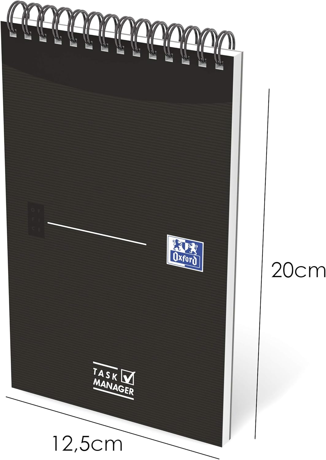 OXFORD Pack of 5 Task Manager Notepads 12.5 x 20 cm 140 Pages Ruled 8 mm Spiral Bound Card Cover Assorted Colours - Image 4